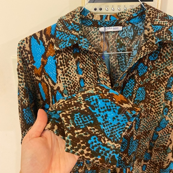 Zara snake skin colored dress - Picture 5 of 6